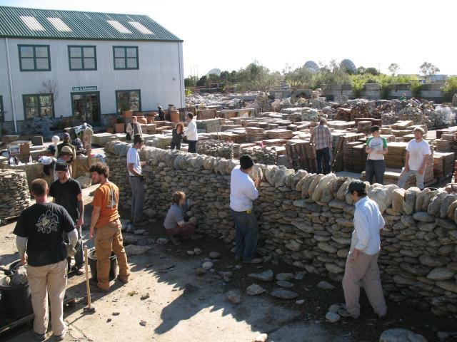 View of the walling workshop at American Soil View of the walling workshop at American Soil